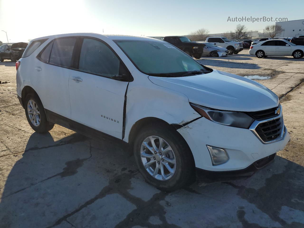 2020 Chevrolet Equinox Ls White vin: 3GNAXHEVXLS512887