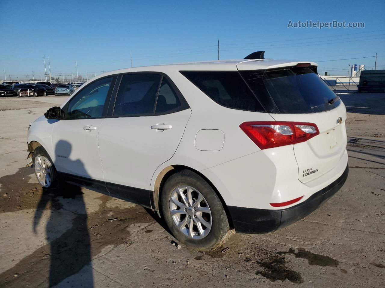 2020 Chevrolet Equinox Ls White vin: 3GNAXHEVXLS512887