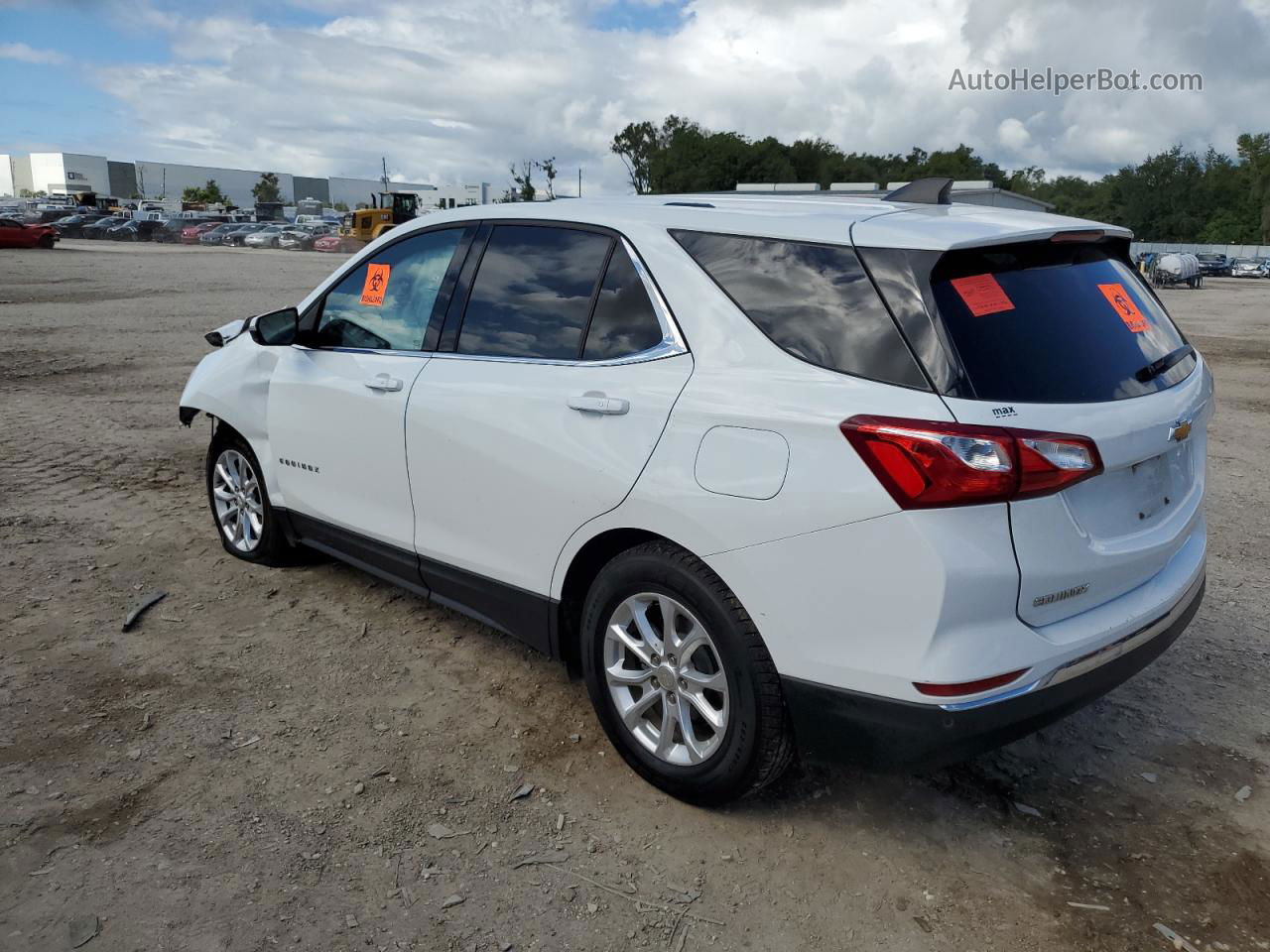 2018 Chevrolet Equinox Lt White vin: 3GNAXJEV0JS524101