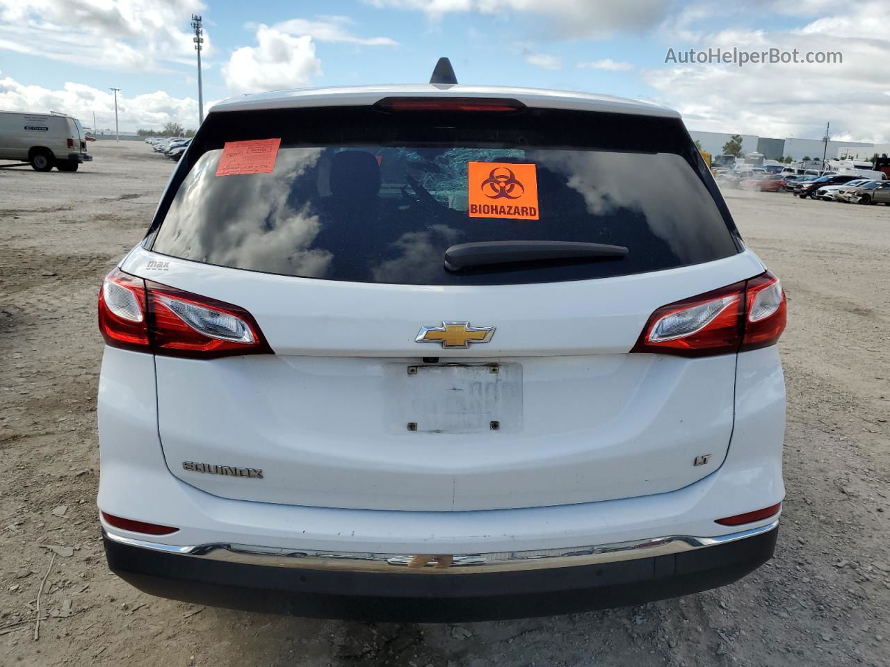 2018 Chevrolet Equinox Lt White vin: 3GNAXJEV0JS524101