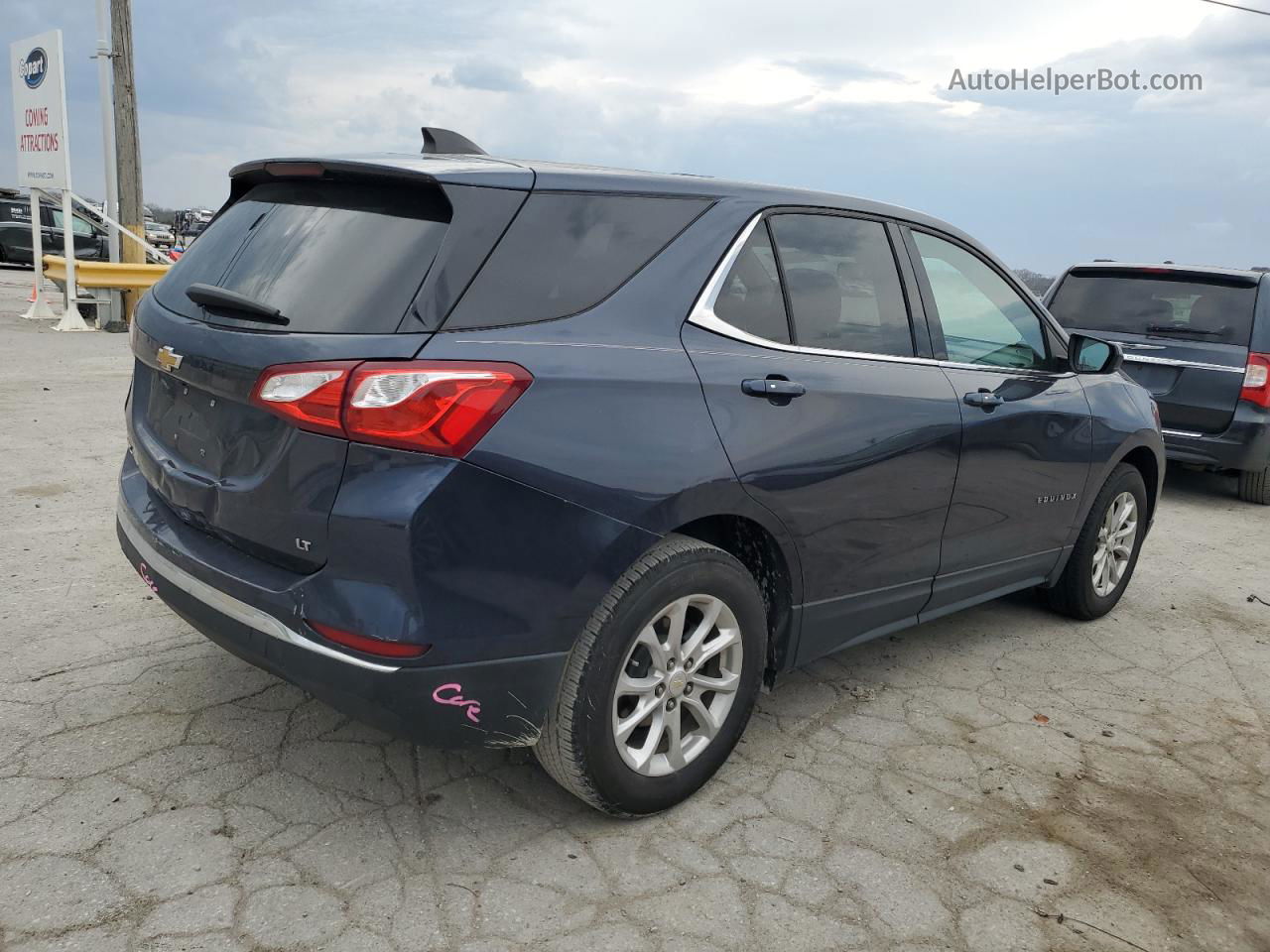 2018 Chevrolet Equinox Lt Blue vin: 3GNAXJEV0JS539116