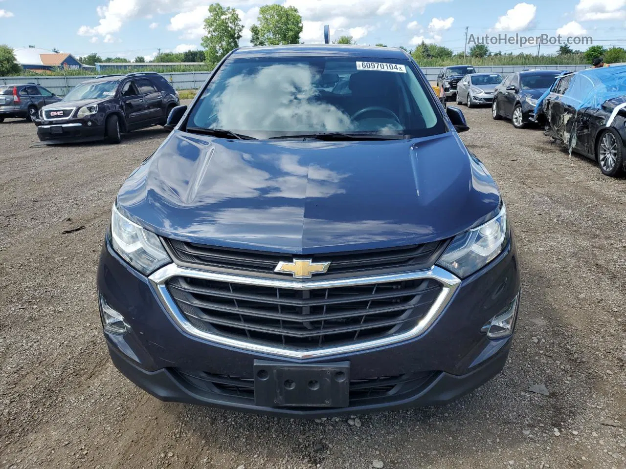 2018 Chevrolet Equinox Lt Blue vin: 3GNAXJEV0JS607818