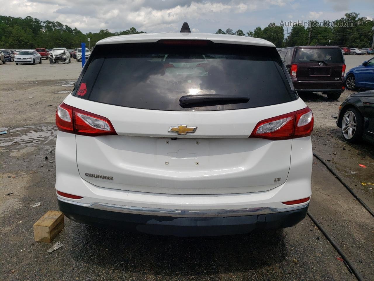 2018 Chevrolet Equinox Lt White vin: 3GNAXJEV0JS634579