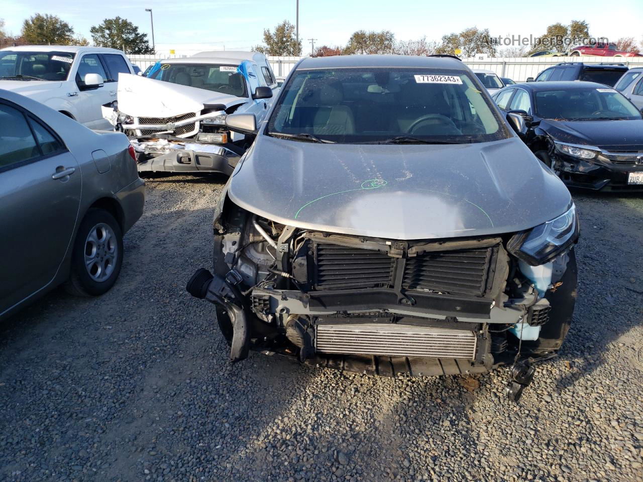 2018 Chevrolet Equinox Lt Gray vin: 3GNAXJEV0JS636252