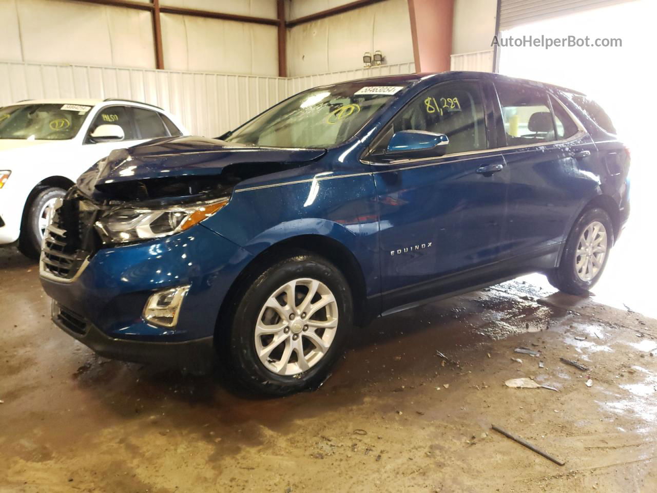 2019 Chevrolet Equinox Lt Blue vin: 3GNAXJEV0KL340689