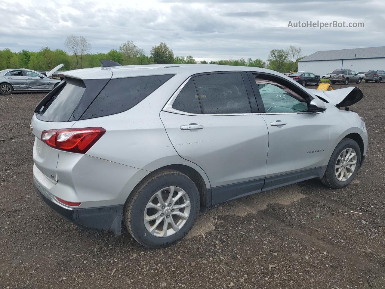 2018 Chevrolet Equinox Lt Silver vin: 3GNAXJEV1JL113462