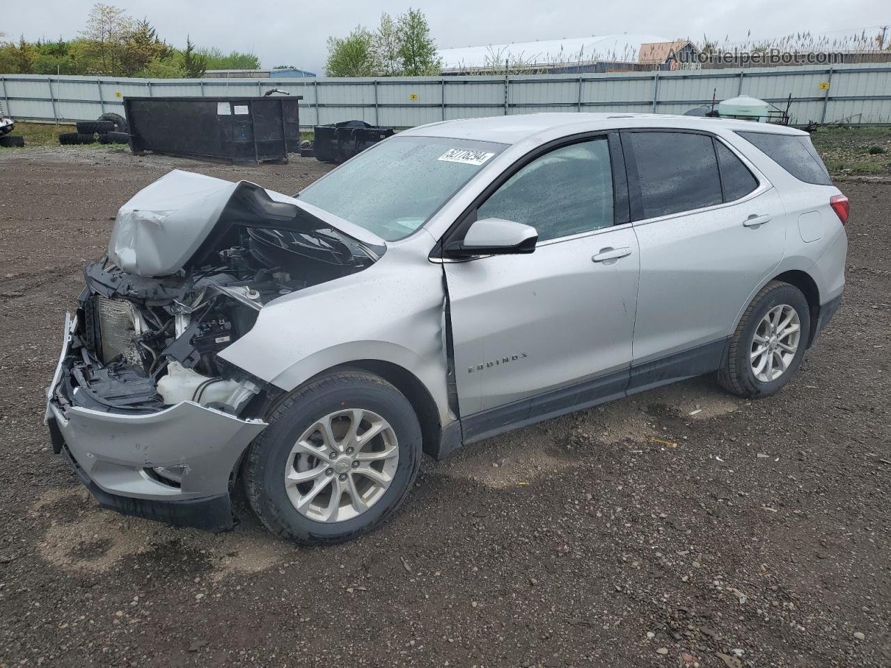 2018 Chevrolet Equinox Lt Silver vin: 3GNAXJEV1JL113462