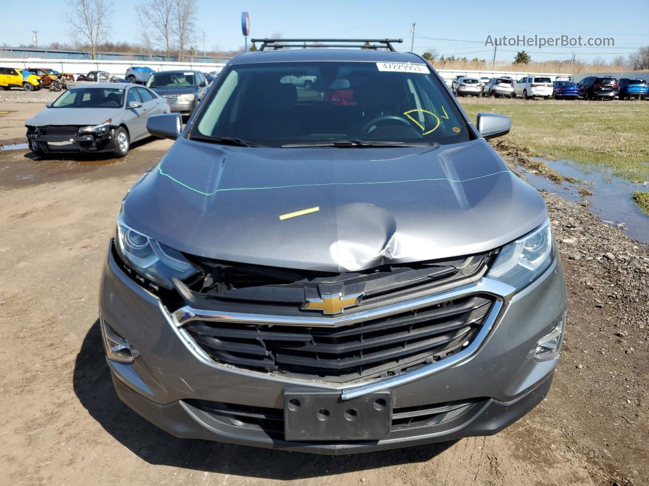 2018 Chevrolet Equinox Lt Gray vin: 3GNAXJEV1JL127619