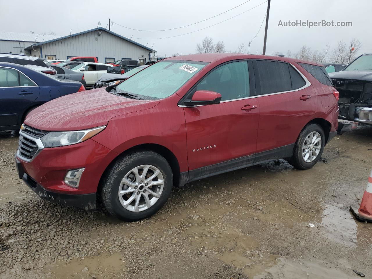 2018 Chevrolet Equinox Lt Red vin: 3GNAXJEV1JL129757