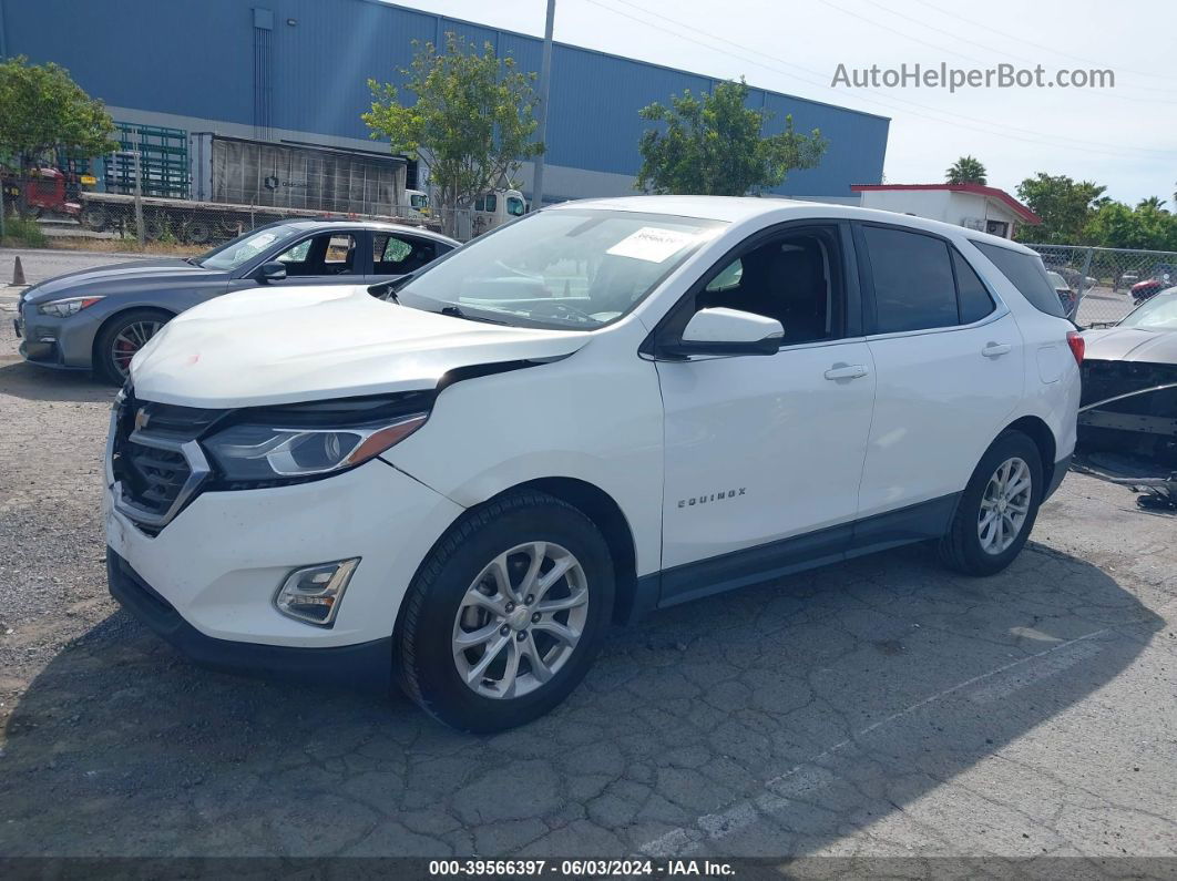 2018 Chevrolet Equinox Lt White vin: 3GNAXJEV1JL175654