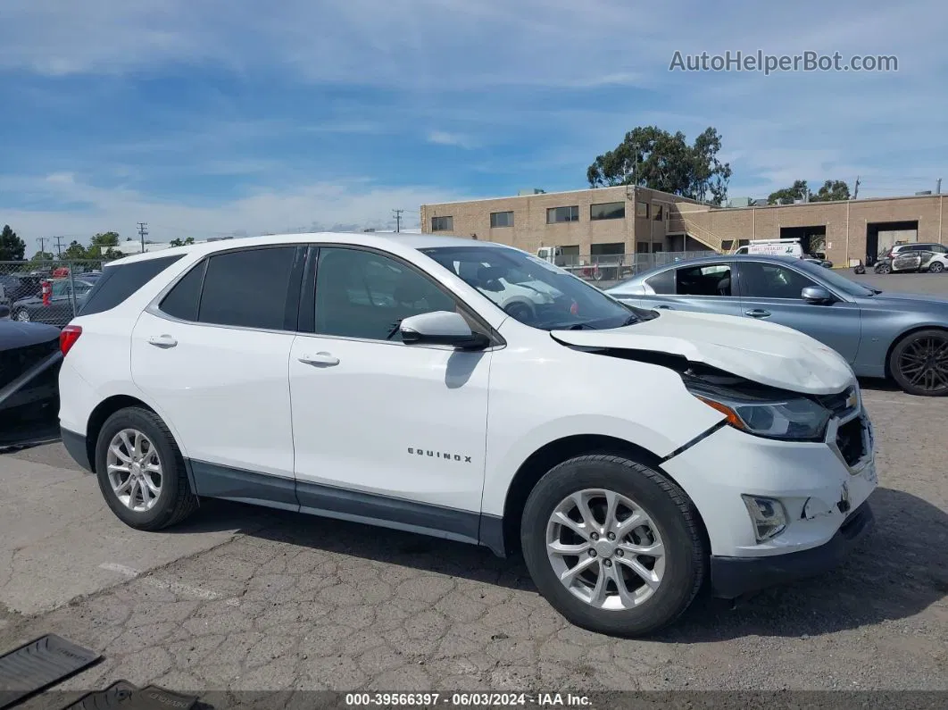 2018 Chevrolet Equinox Lt White vin: 3GNAXJEV1JL175654