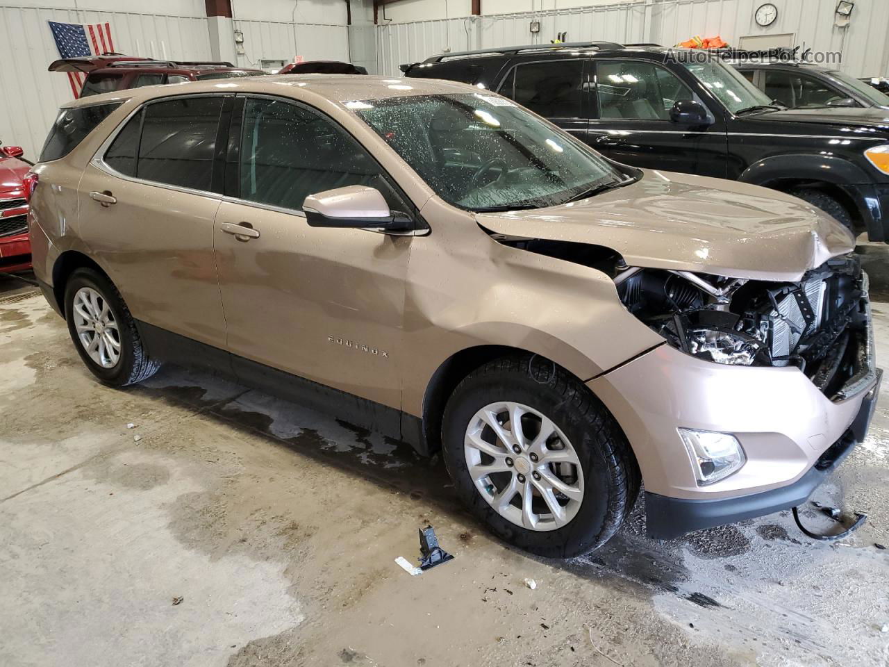 2018 Chevrolet Equinox Lt Beige vin: 3GNAXJEV1JL251051