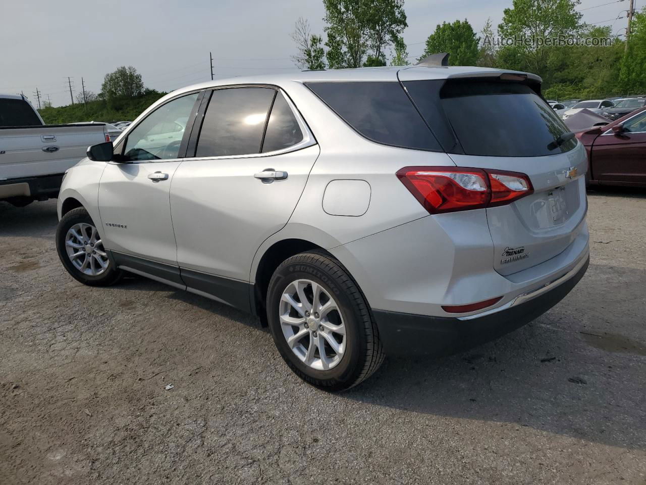 2018 Chevrolet Equinox Lt Silver vin: 3GNAXJEV1JS502365