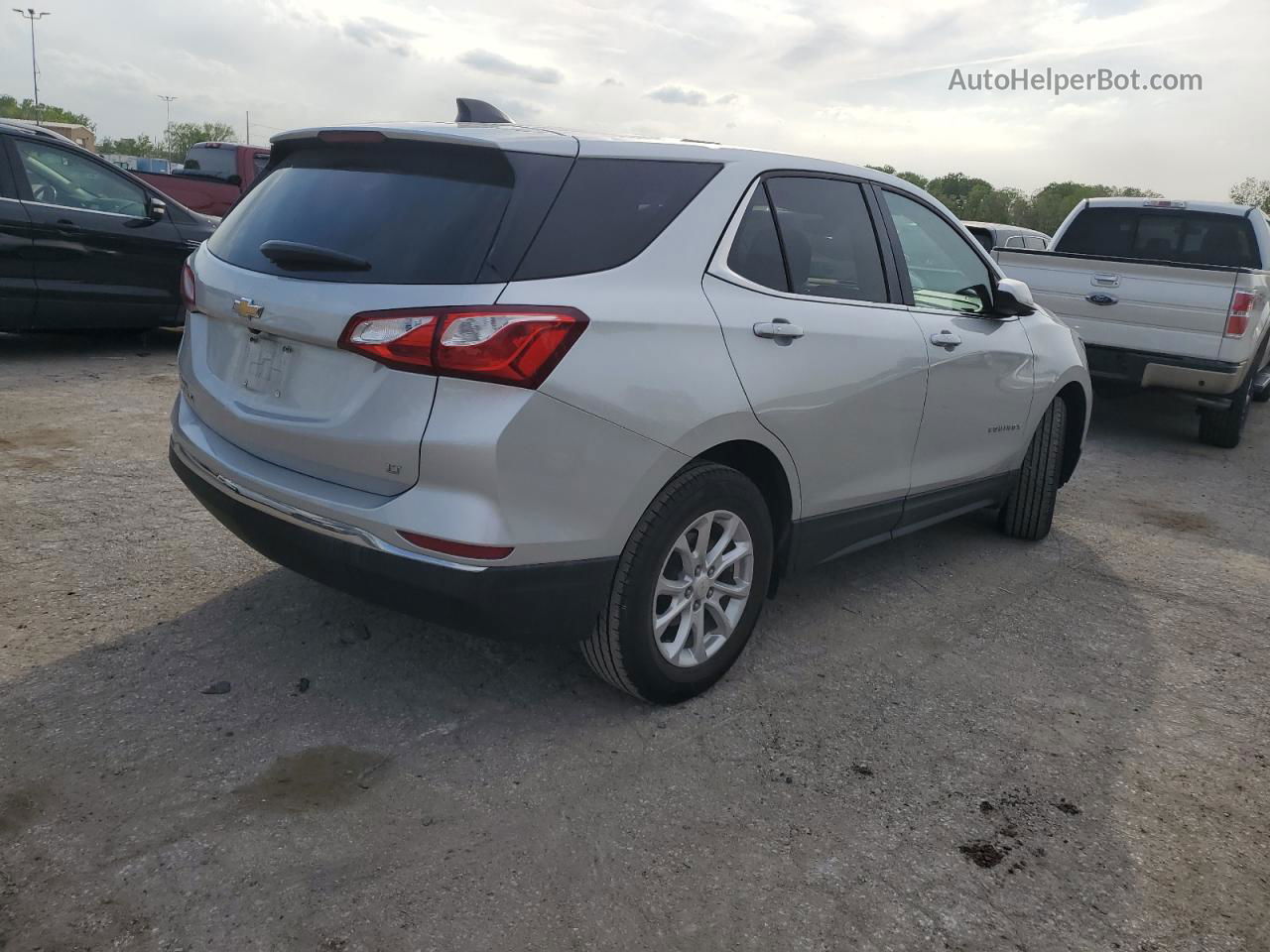 2018 Chevrolet Equinox Lt Silver vin: 3GNAXJEV1JS502365