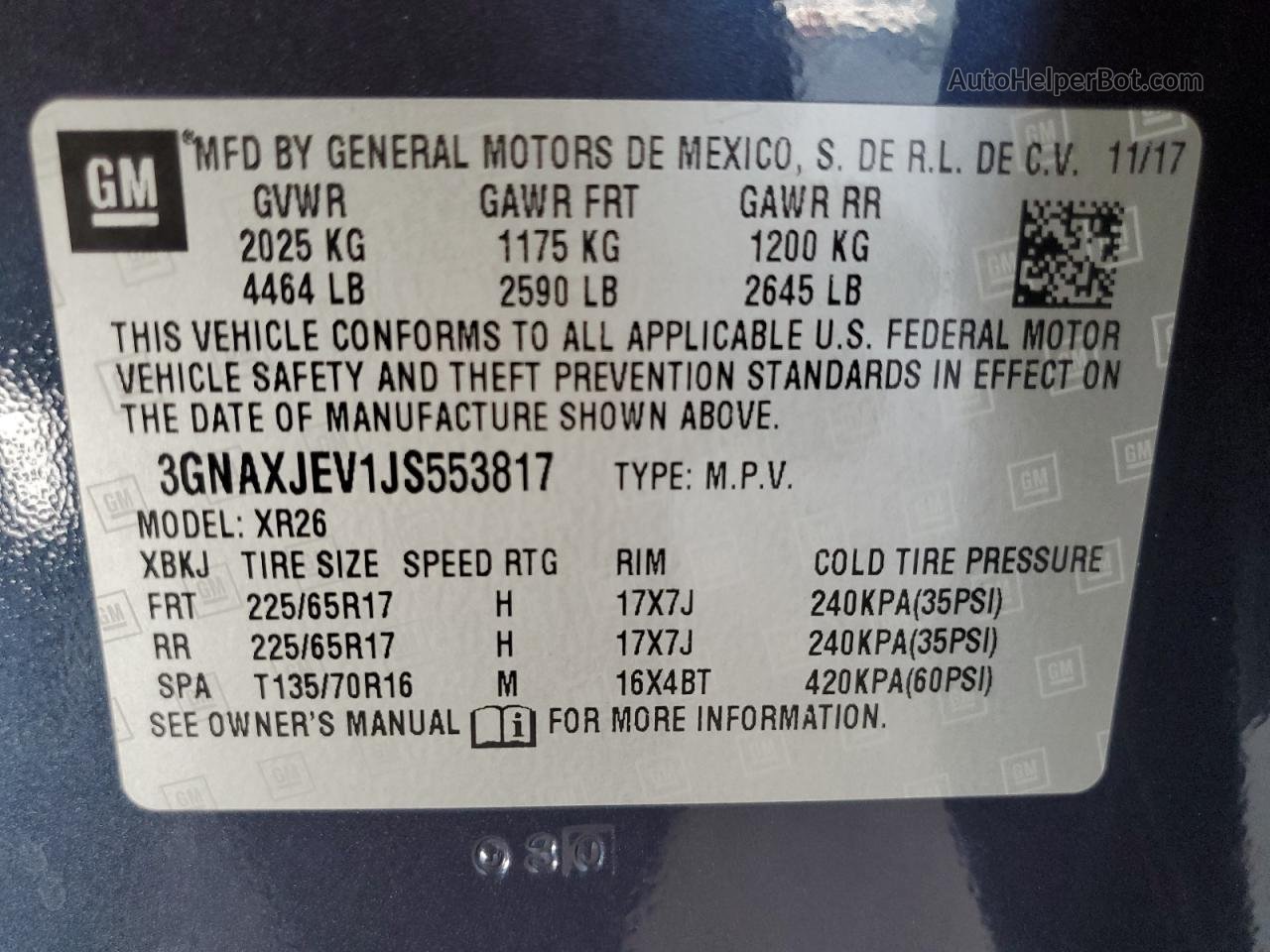 2018 Chevrolet Equinox Lt Угольный vin: 3GNAXJEV1JS553817
