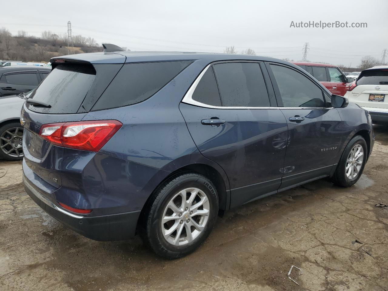 2018 Chevrolet Equinox Lt Blue vin: 3GNAXJEV1JS570925