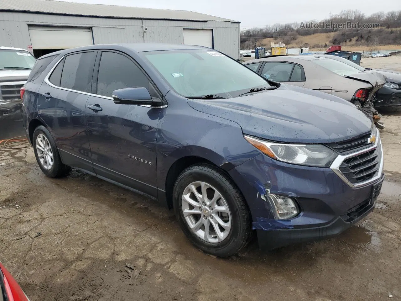 2018 Chevrolet Equinox Lt Blue vin: 3GNAXJEV1JS570925