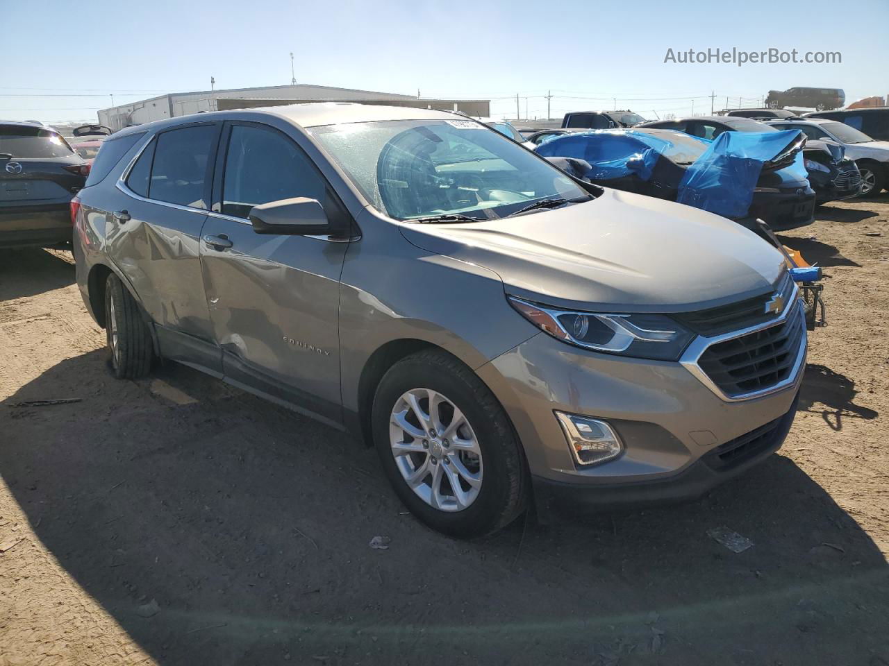 2018 Chevrolet Equinox Lt Серый vin: 3GNAXJEV1JS603485