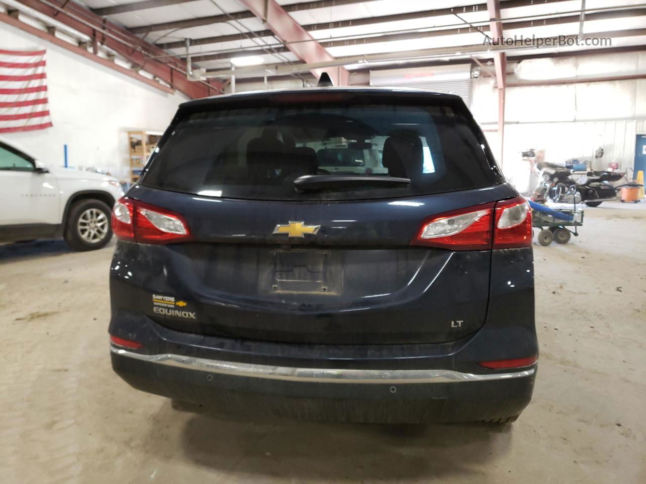 2018 Chevrolet Equinox Lt Синий vin: 3GNAXJEV1JS613319