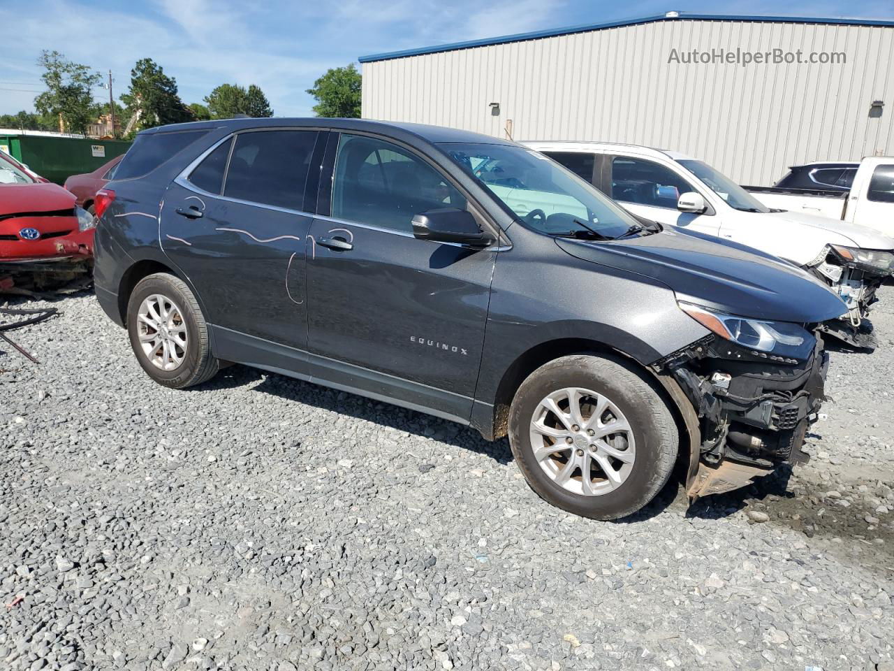 2018 Chevrolet Equinox Lt Gray vin: 3GNAXJEV1JS641315