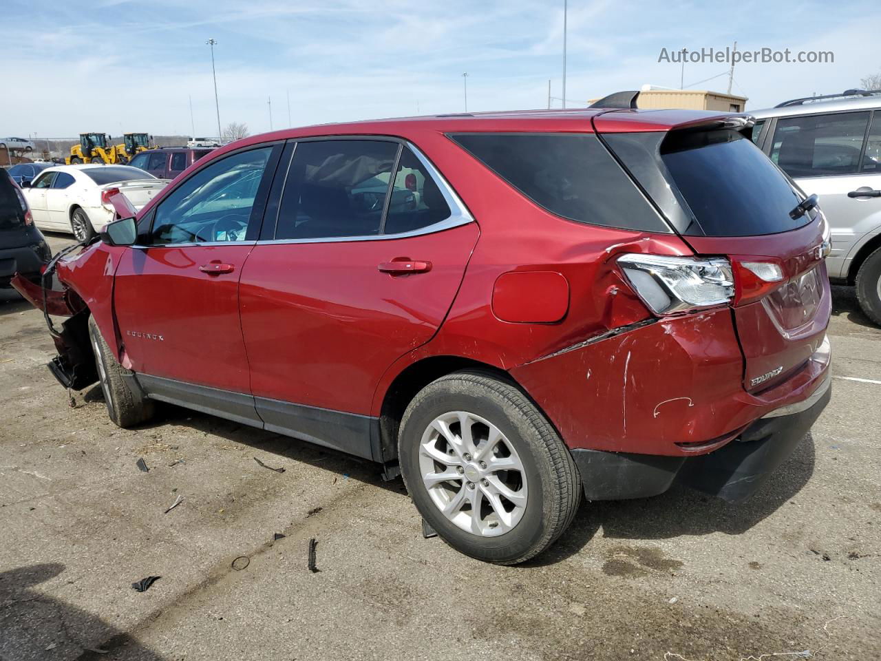 2018 Chevrolet Equinox Lt Красный vin: 3GNAXJEV2JL272538