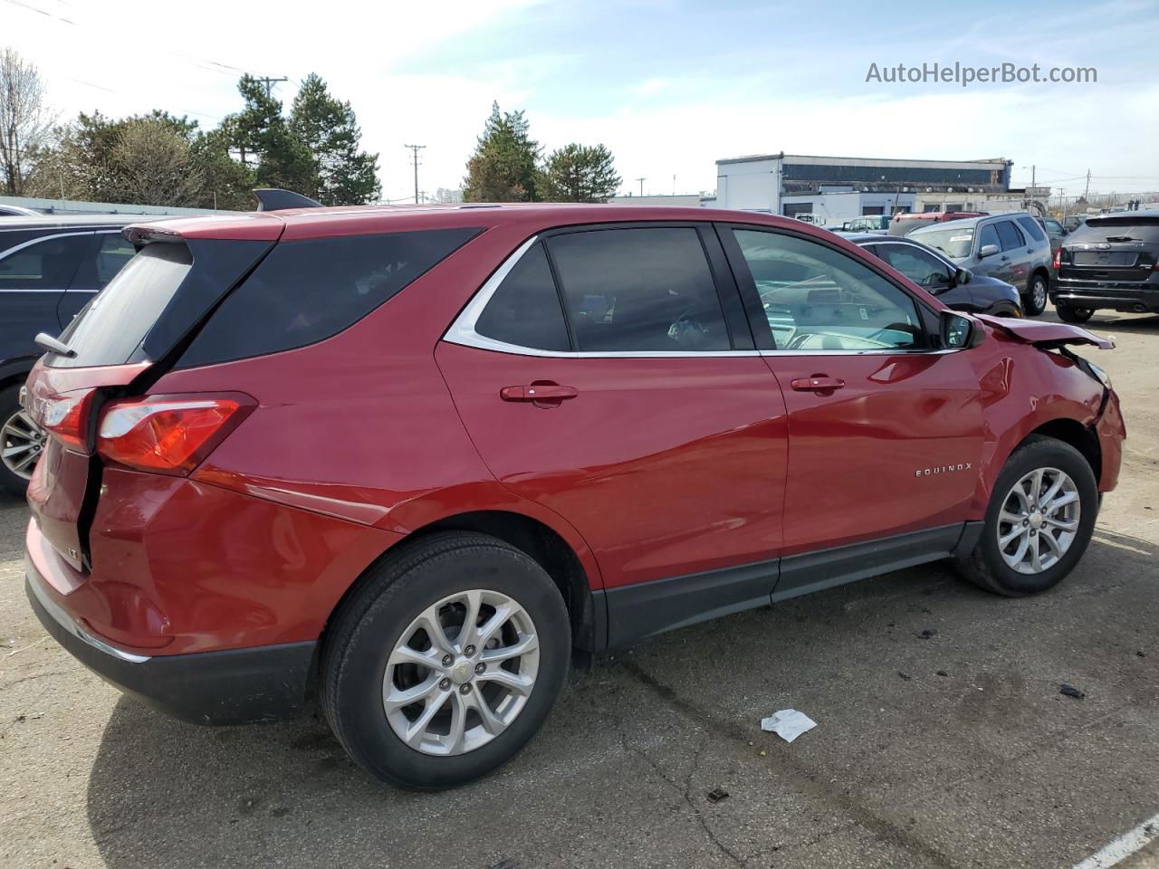 2018 Chevrolet Equinox Lt Красный vin: 3GNAXJEV2JL272538