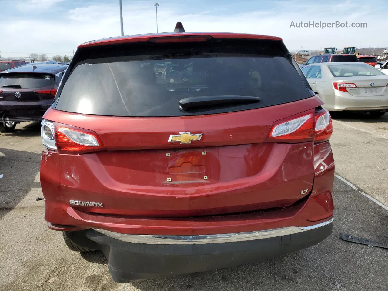 2018 Chevrolet Equinox Lt Красный vin: 3GNAXJEV2JL272538