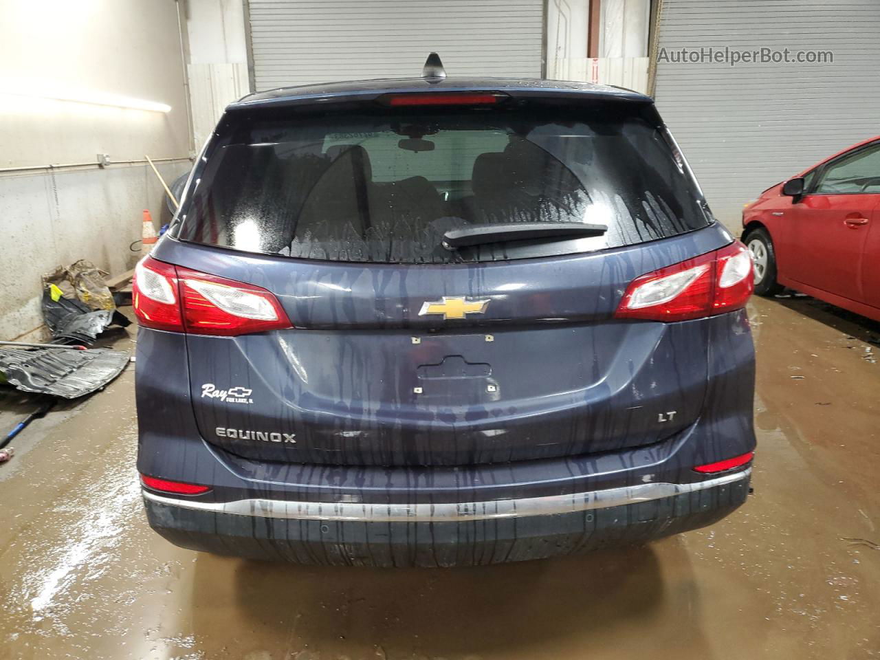 2018 Chevrolet Equinox Lt Синий vin: 3GNAXJEV2JS543426