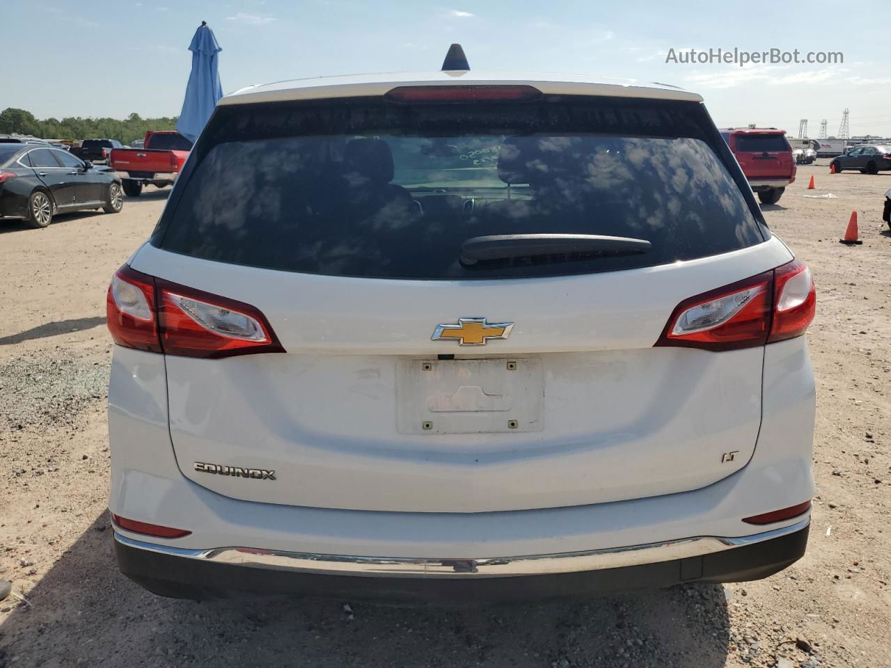 2018 Chevrolet Equinox Lt White vin: 3GNAXJEV2JS556709