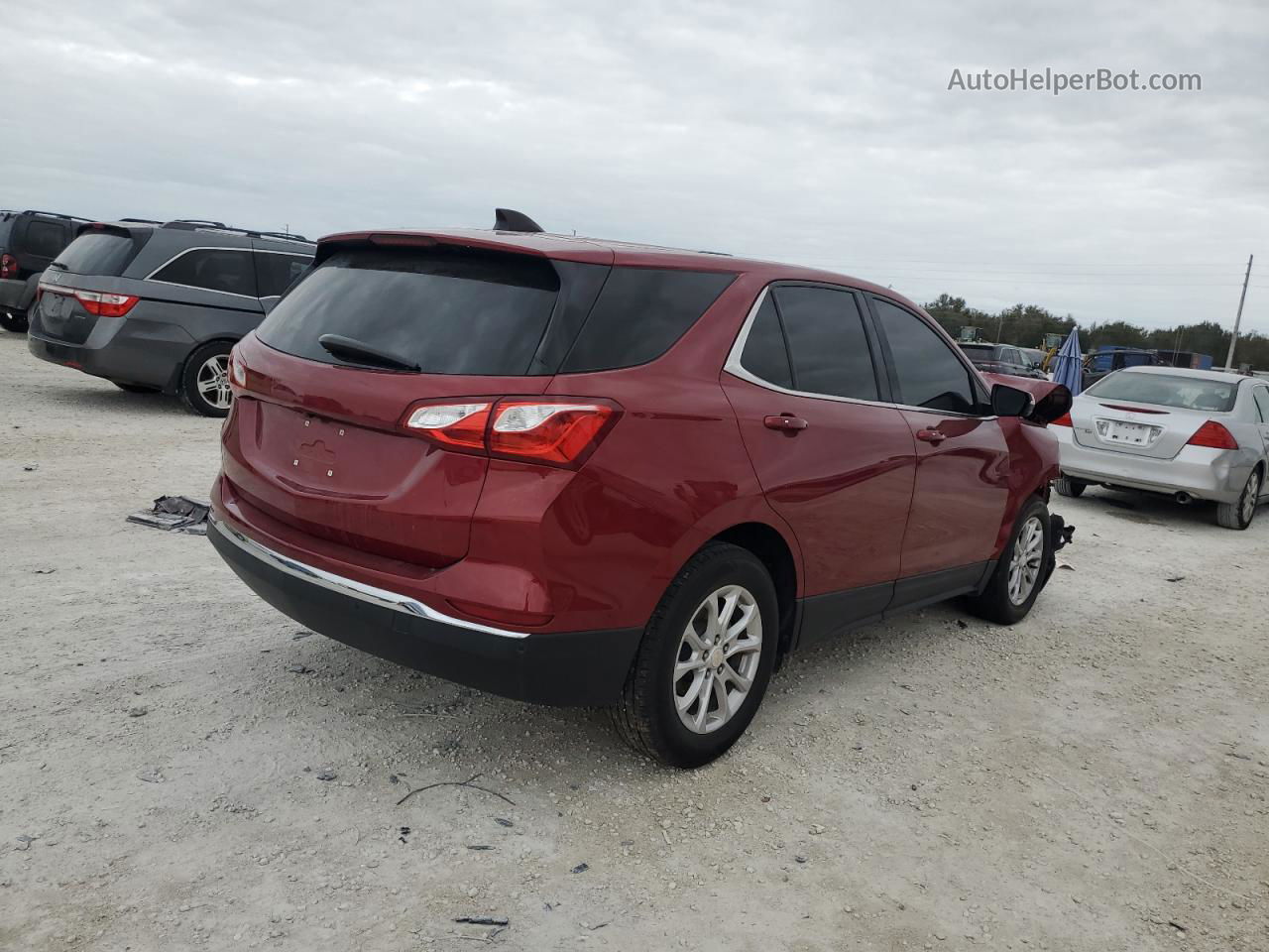 2018 Chevrolet Equinox Lt Красный vin: 3GNAXJEV2JS595011