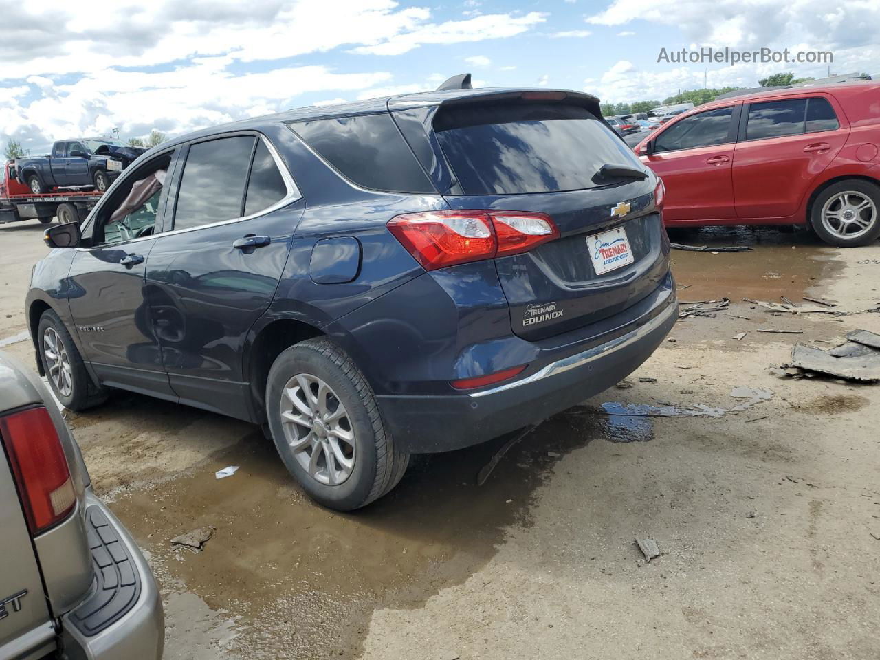 2018 Chevrolet Equinox Lt Blue vin: 3GNAXJEV2JS602295