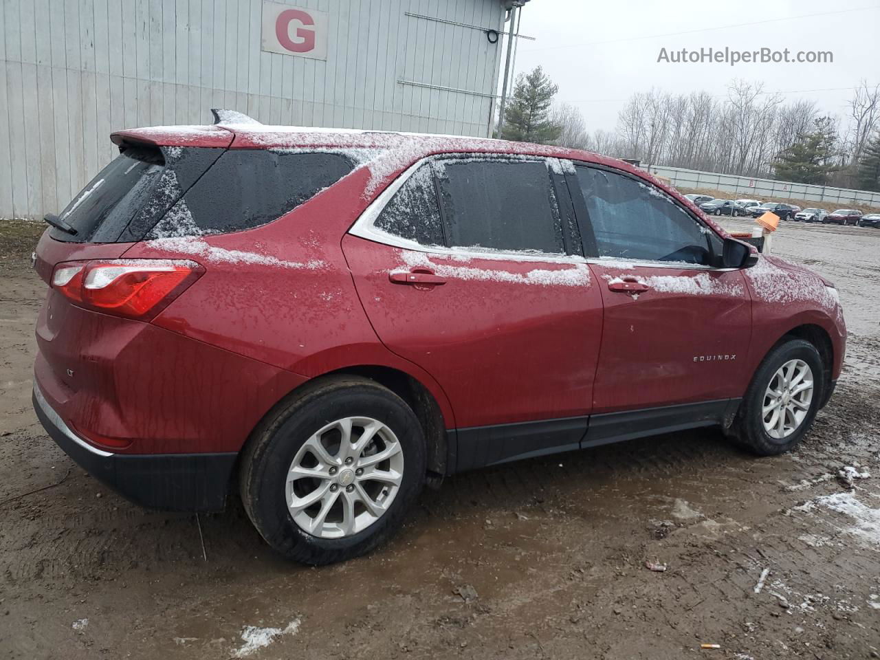 2018 Chevrolet Equinox Lt Burgundy vin: 3GNAXJEV2JS627245