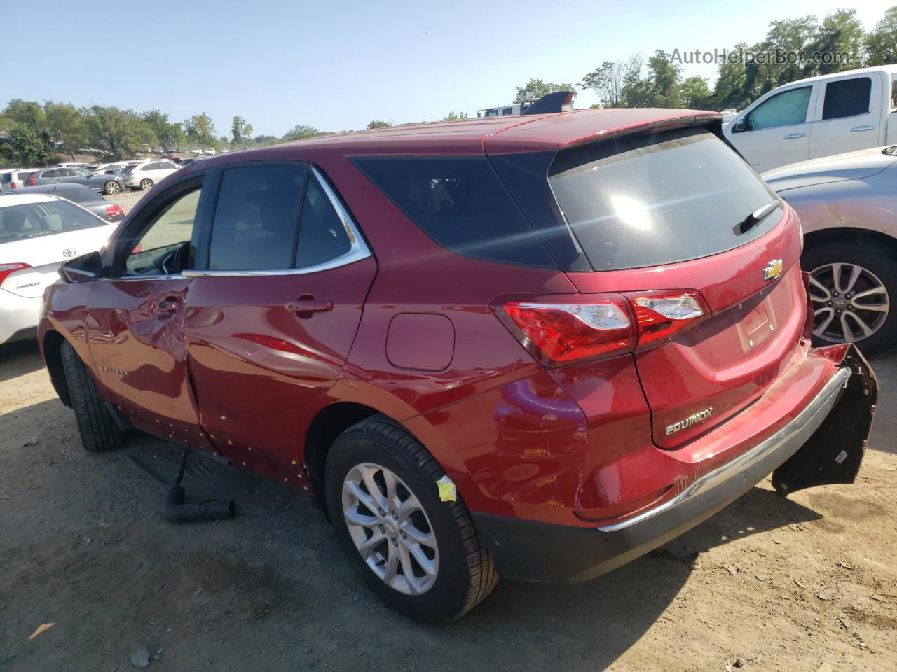 2020 Chevrolet Equinox Lt Бордовый vin: 3GNAXJEV2LS524023