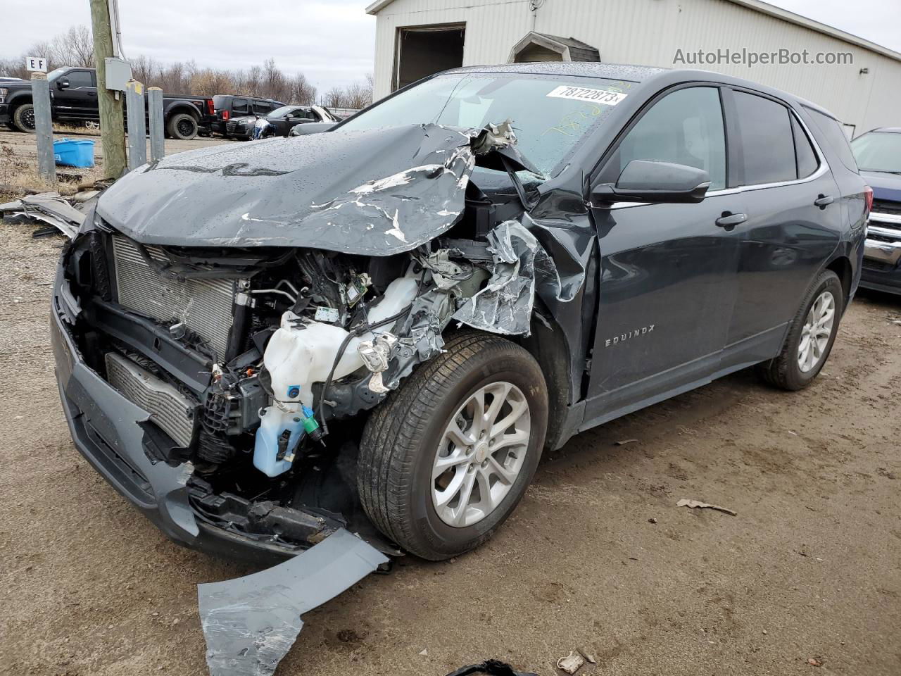 2018 Chevrolet Equinox Lt Gray vin: 3GNAXJEV3JS568318