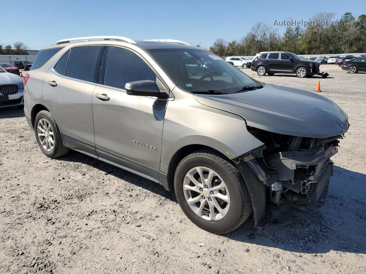 2018 Chevrolet Equinox Lt Серый vin: 3GNAXJEV4JL120194