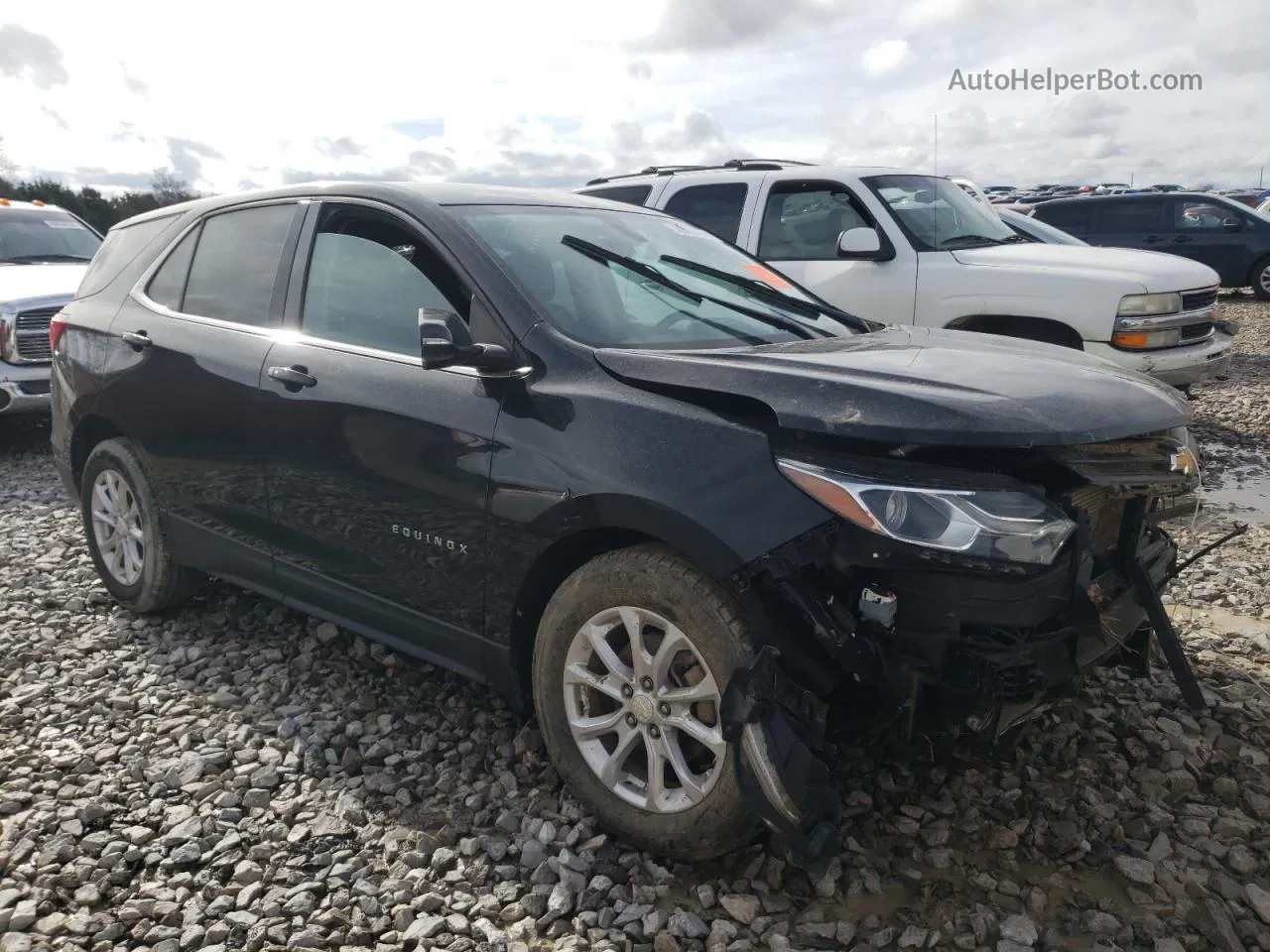 2018 Chevrolet Equinox Lt Black vin: 3GNAXJEV4JL259998