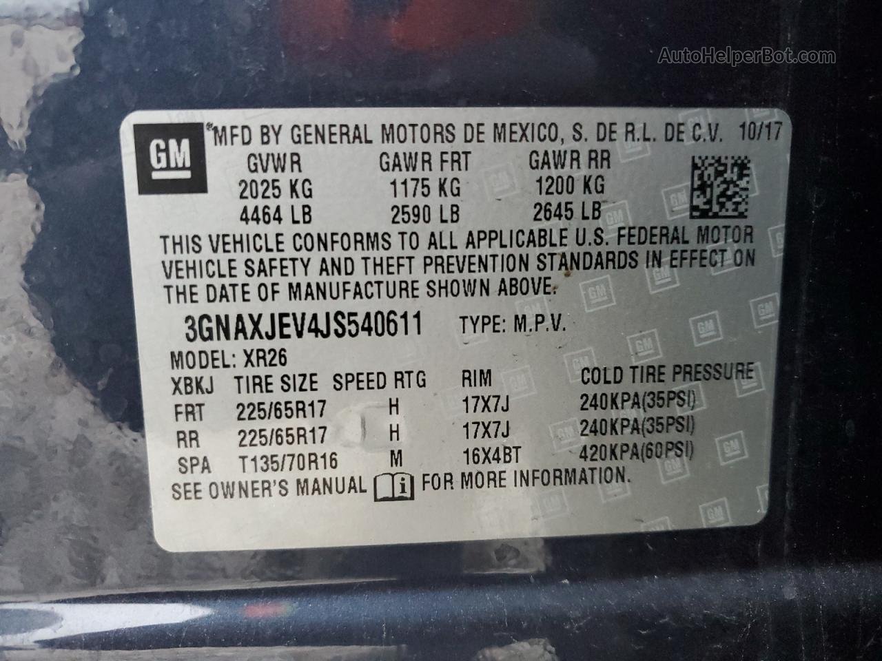 2018 Chevrolet Equinox Lt Синий vin: 3GNAXJEV4JS540611
