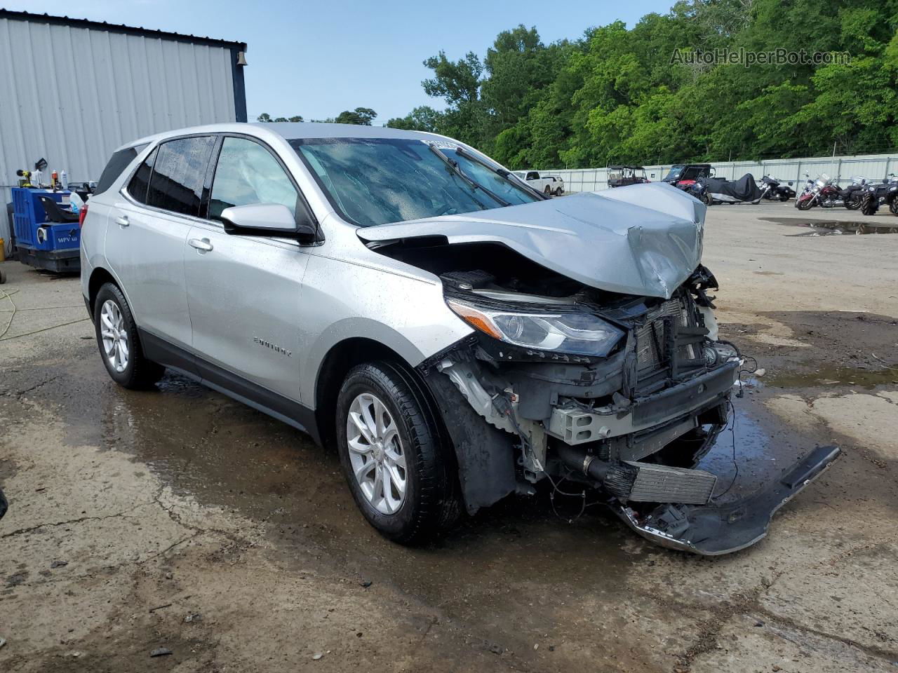 2018 Chevrolet Equinox Lt Silver vin: 3GNAXJEV4JS540981