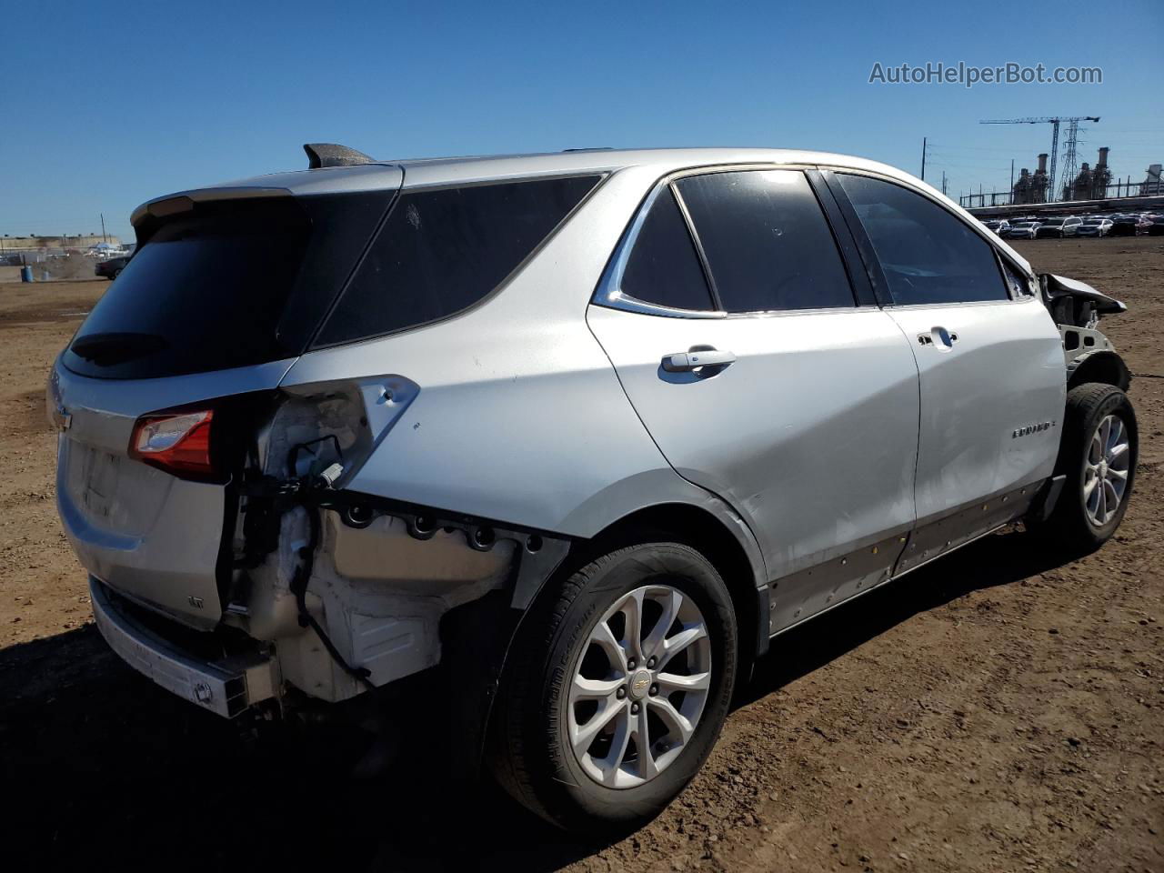 2018 Chevrolet Equinox Lt Silver vin: 3GNAXJEV4JS556341