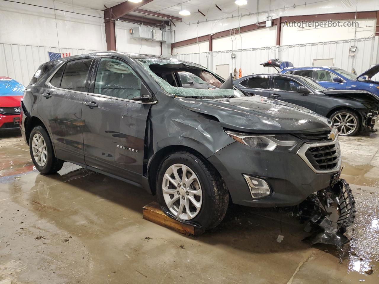 2018 Chevrolet Equinox Lt Угольный vin: 3GNAXJEV4JS556470