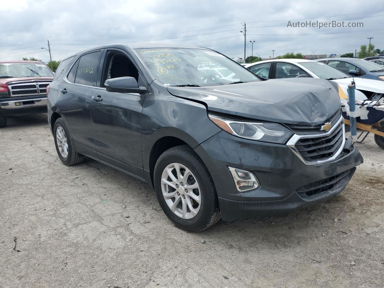 2018 Chevrolet Equinox Lt Gray vin: 3GNAXJEV4JS593180