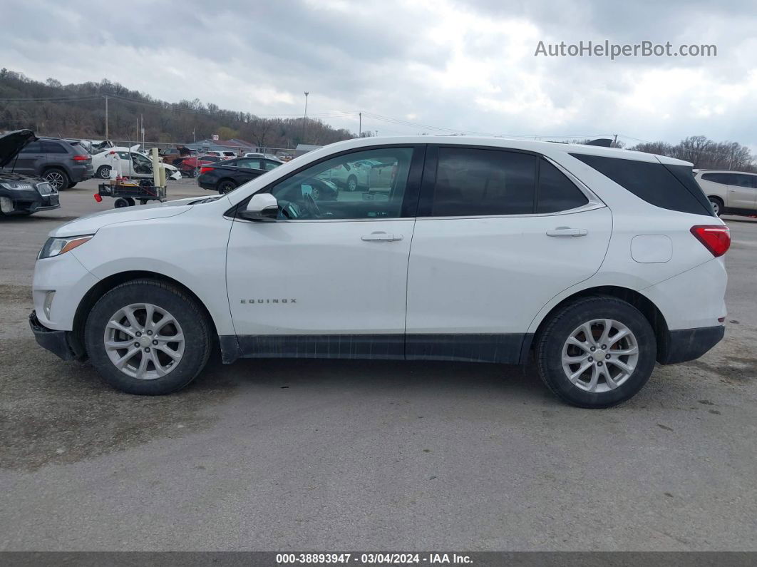 2018 Chevrolet Equinox Lt White vin: 3GNAXJEV4JS612648