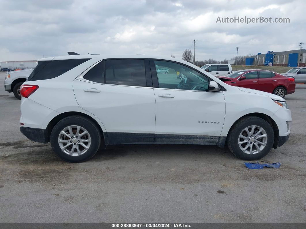 2018 Chevrolet Equinox Lt White vin: 3GNAXJEV4JS612648