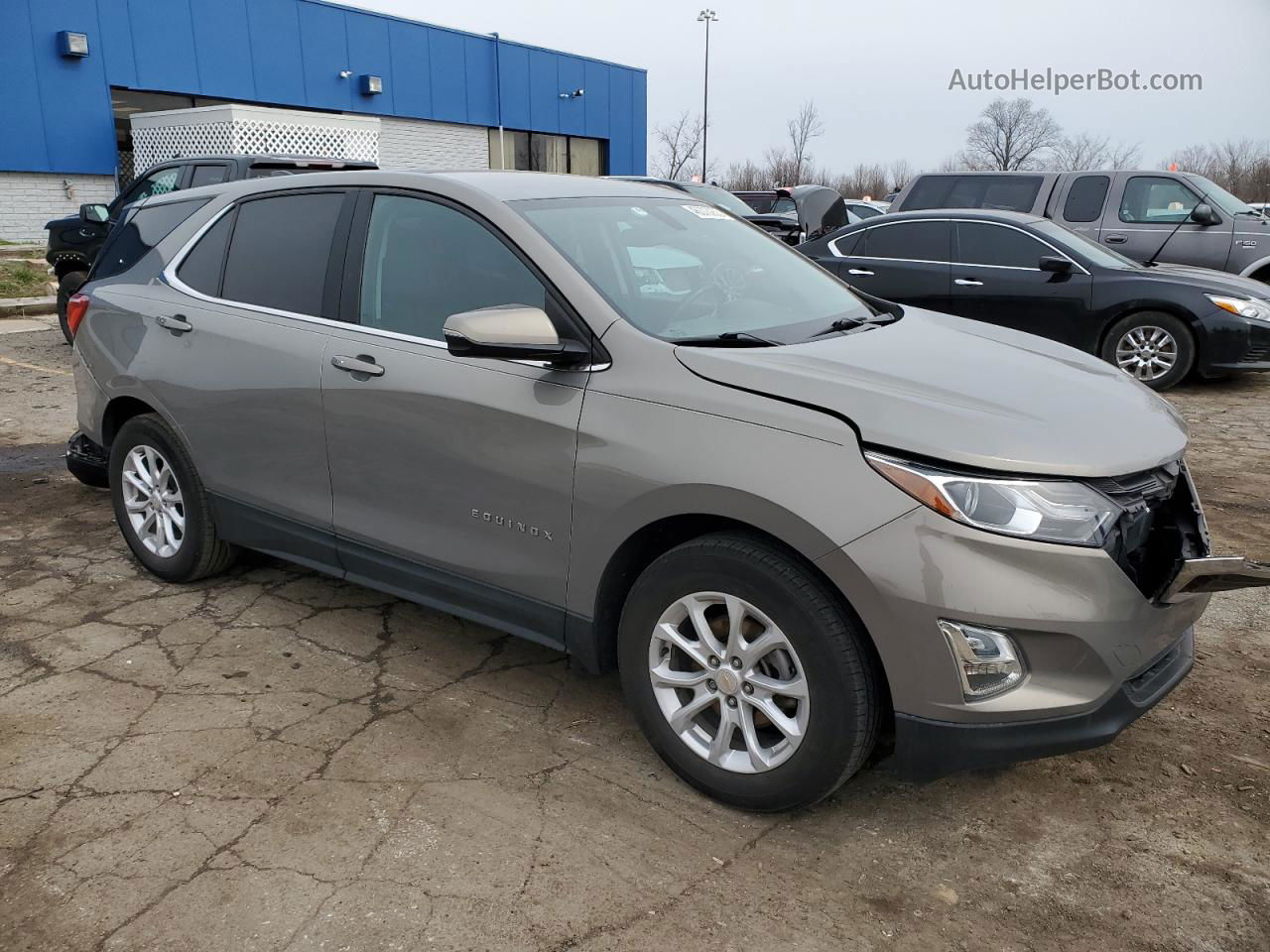 2018 Chevrolet Equinox Lt Серый vin: 3GNAXJEV4JS638652