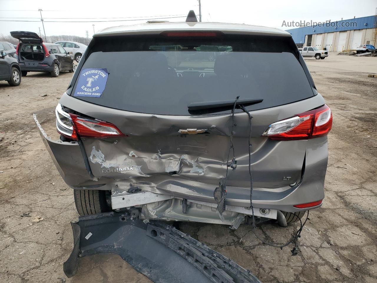 2018 Chevrolet Equinox Lt Gray vin: 3GNAXJEV4JS638652