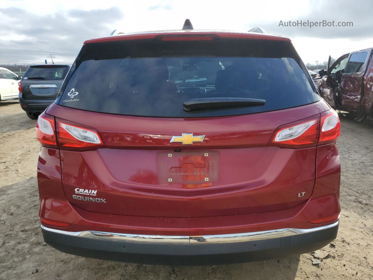 2018 Chevrolet Equinox Lt Красный vin: 3GNAXJEV5JL331078