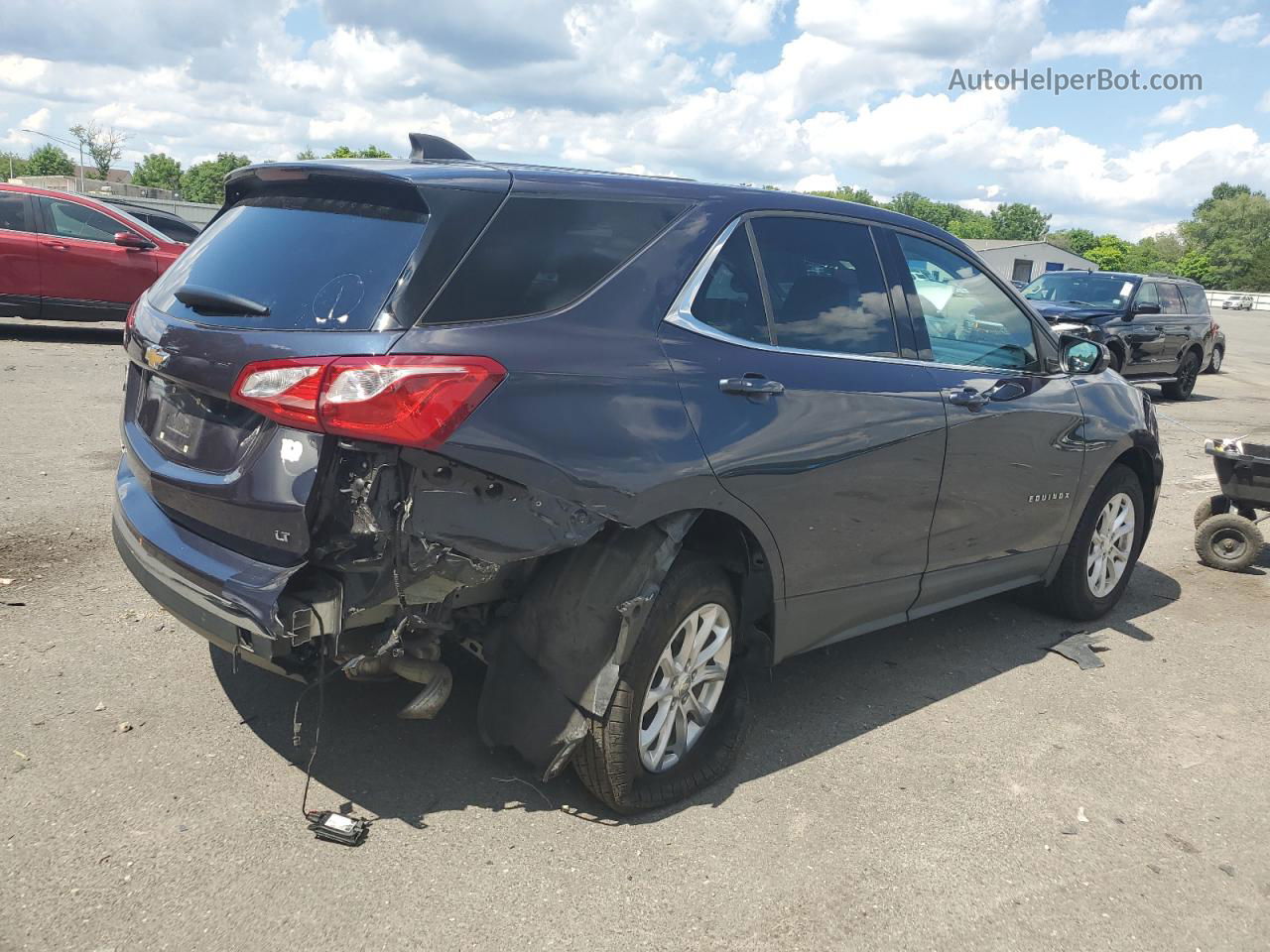 2018 Chevrolet Equinox Lt Blue vin: 3GNAXJEV5JS528497