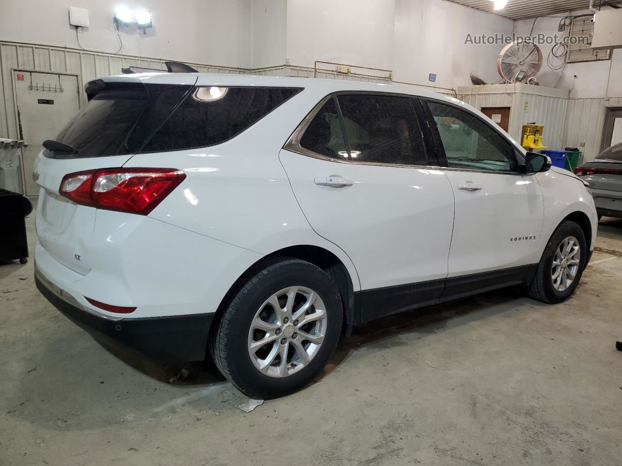 2018 Chevrolet Equinox Lt White vin: 3GNAXJEV5JS548006