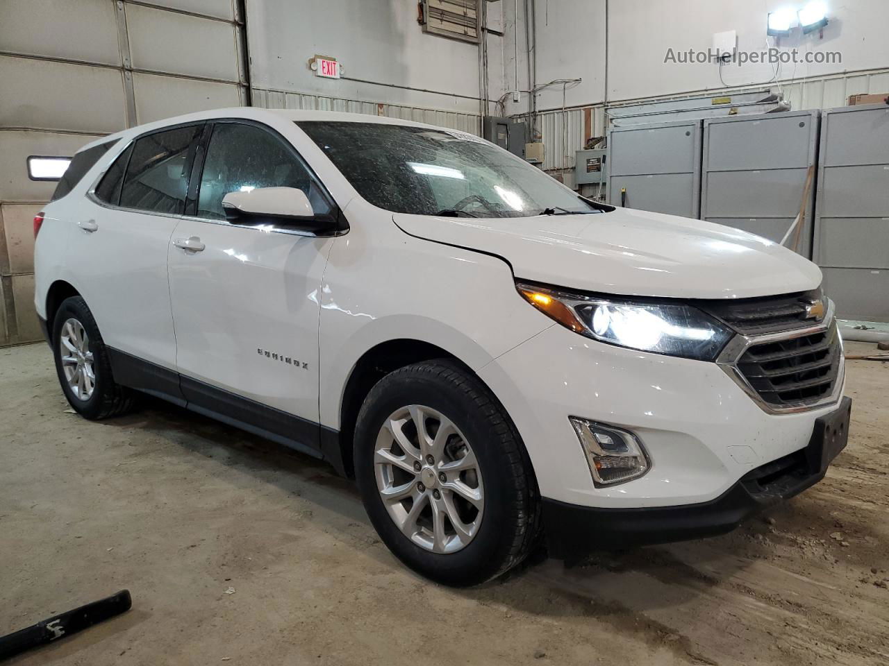 2018 Chevrolet Equinox Lt White vin: 3GNAXJEV5JS548006