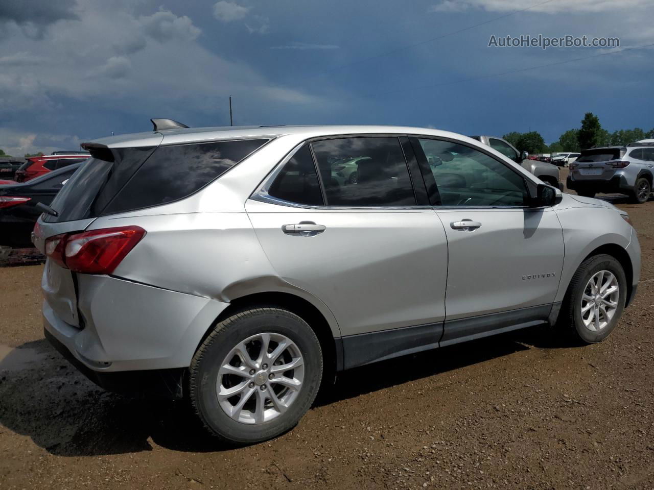 2019 Chevrolet Equinox Lt Silver vin: 3GNAXJEV5KS619240